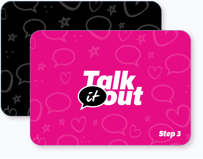 two sets of cards (black and pink)